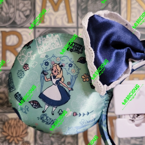 DISNEY PARKS ALICE IN WONDERLAND UNITED KINGDOM EARS - Picture 2 of 7